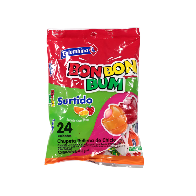 Chupetas Bon Bon Bum Sabores Surtidos