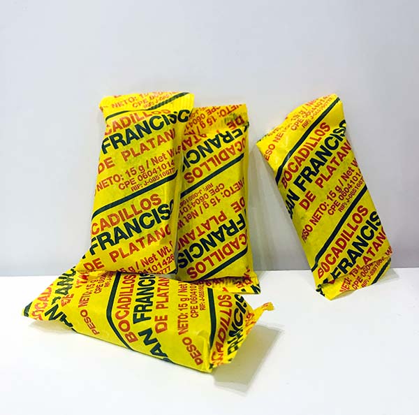 Bocadillos de Plátano San Francisco display de 15 unidades.