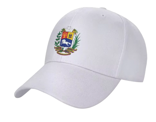 GORRA ESCUDO VENEZUELA BLANCA