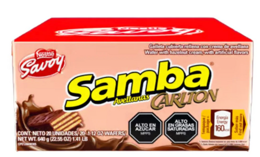 Samba CARLTON AVELLANAS caja 20 unidades