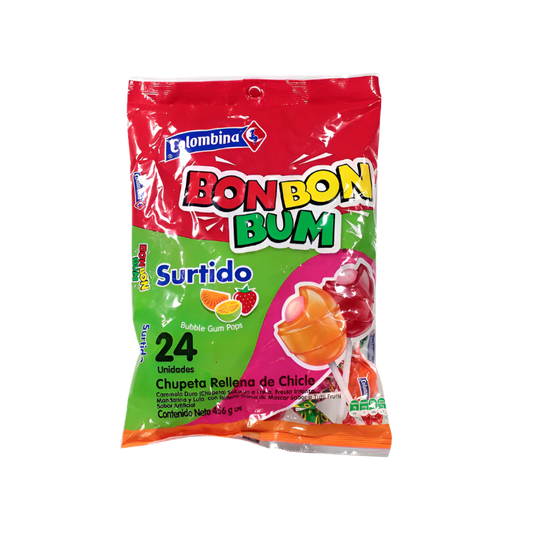 Chupetas Bon Bon Bum Sabores Surtidos